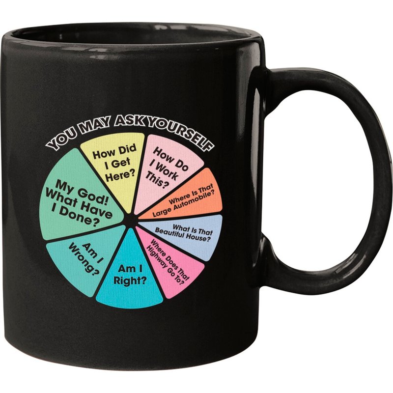 You May Ask Yourself - Once In A Lifetime - Talking Heads - Mugs — Tasses et gobelets