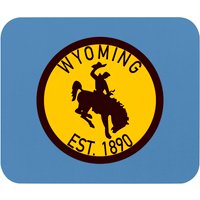 Wyoming Established 1890 - Wyoming Cowboys - Mouse Pads