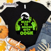 Ready To Boogie With Oogie Halloween Shirt — Mens T Shirts