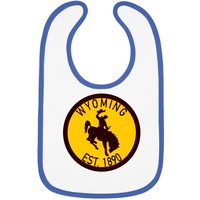 Wyoming Established 1890 - Wyoming Cowboys - Bibs