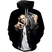 3d Eminem Hoodie - Slim Shady Rapper Apparel — Sweats à capuche pour hommes