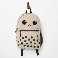 Bubble Tea Pattern Cute Boba Backpack