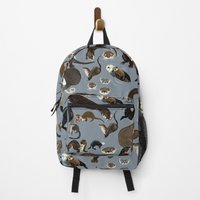 Old World Otters Backpack — Casual & School Backpacks