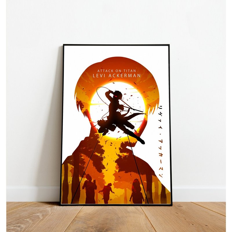 Attack On Titan Poster, Levi Ackerman Poster — Posters & Prints