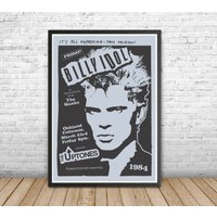 Punk Poster, Billy Idol Poster 1984, Oakland Coliseum, The Uptones Poster — Affiches et impressions