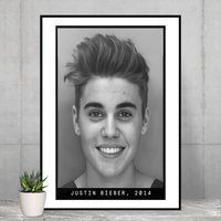 Justin Bieber, 2014 Mugshot Poster