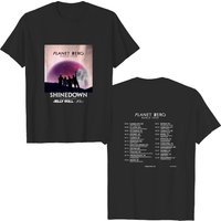 Shine Down Planet Zero World Tour 2022 Double Sided T-shirt — T-shirts pour hommes