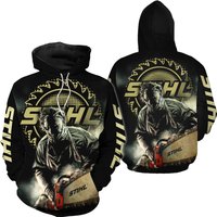 Halloween Chainsaw Stihl 3d Hoodie