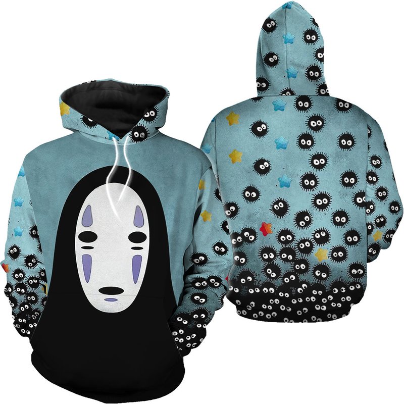 Faceless No Face Spirited Away Halloween 3d Hoodie — Sweats à capuche pour hommes