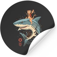 Catana Shark - Cat - Stickers