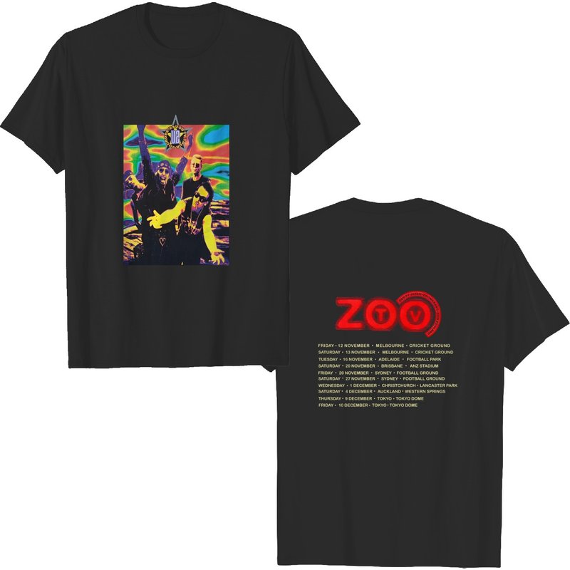 U2 1993 Zoo Tv Tour Shirt — T-shirts pour hommes
