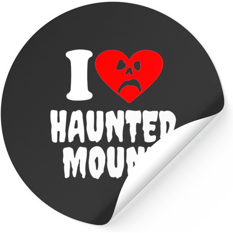 I Love Haunted Mound Stickers — Autocollants et stickers