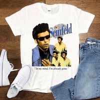 Vintage Seinfeld Kramer Jerry Stanley Show New T-shirt, In My Mind I'm Already Gone — Mens T Shirts