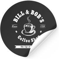 Bill And Bob's Coffee Shop Aa Recovery Gift Stickers — Stickers & Decals