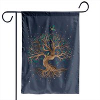 Tree Of Life - Yggdrasil Garden Flags