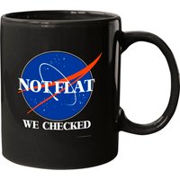 Not Flat We Checked Funny Flat Earth Mugs — Mugs & Tumblers