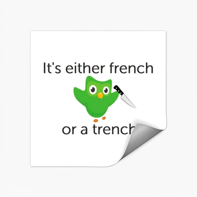 Duolingo Motivation - French Stickers