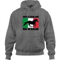 Funny Save A Stallion Ride An Italian Saying Hoodies — Sweats à capuche pour hommes
