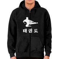 Taekwondo Korean Martial Art Zip Hoodies
