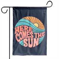 Pink Groovy Here Comes The Sun Classic Garden Flags