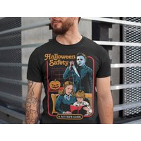 Michael Myers Halloween Safety A Sitter's Guide T-shirt