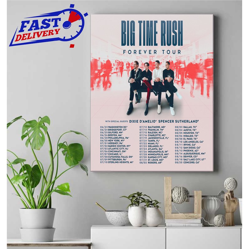 Big Time Rush Tour 2022 Poster, Big Time Rush Forever Tour 2022 — Posters & Prints