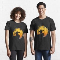 Kung Fu Bear Po Tai Chi Sunset Silhouette T-shirt