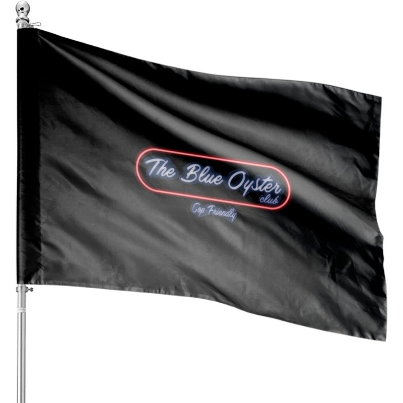 The Blue Oyster Club - 80s Police Academy - House Flags — Decorative Flags