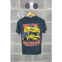 Vintage Y2k 2000s Joey Saldana Sprint Car Racing T-shirt — T-shirts pour hommes