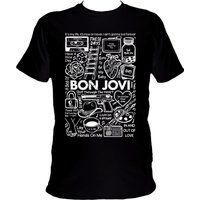 Bon Jovi Band Music Lyric T Shirt