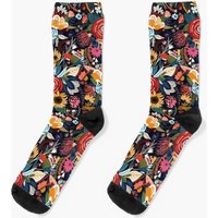 Popping Moody Floral Socks