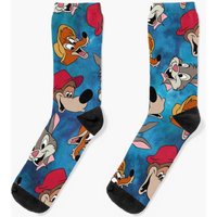 Splash Mountain Pattern Socks — Chaussettes fantaisie