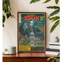 Scream Ghostface Poster, Ghostface Vintage Poster