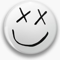 Louis Tomlinson Smiley Face Logo Pin