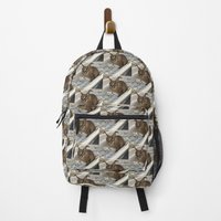 Big Floppa Cash Poster Backpack — Sacs à dos décontractés