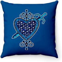 Erzulie Dantor Veve Sigil Throw Pillows — Decorative Cushions