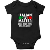 Funny Italian Lives Matter Cook Gift Italy Flag. Onesies