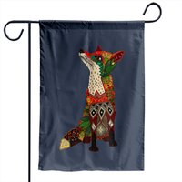 Floral Fox Garden Flags — Drapeaux décoratifs