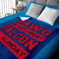 Dawg On Saturday Falcon On Sunday Atlanta Athens F Baby Blankets — Couvertures pour bébé
