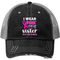 I Wear Pink For My Sister Trucker Hats — Casquette de baseball