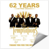 The Temptations 62th Anniversary 1960 2022 Stickers — Autocollants et stickers