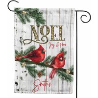Cardinal Noel Winter Garden Flag