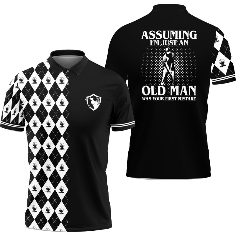 Argyle Golf Polo Shirts — Chemises décontractées pour hommes