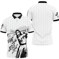 Jesus Playing Golf Polo