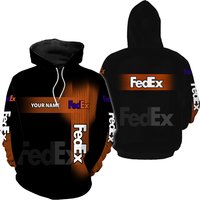 Fedex Express Orange Light Hoodie 3d — Sweats à capuche pour hommes