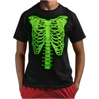 Skeleton Shirt Glow In The Dark Rib Cage Shirts — T-shirts pour hommes