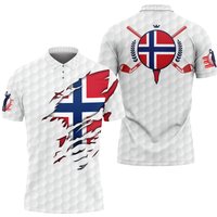 Norway Flag Golf Polo