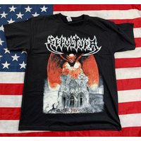 Sepultura Bestial Devastation Vintage Print T Shirt