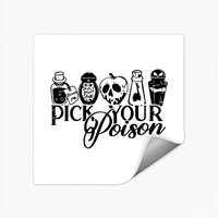 Halloween Pick Your Poison Stickers — Autocollants et stickers