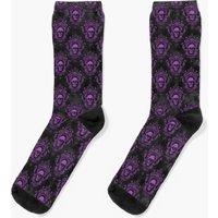 Purple Skull Socks